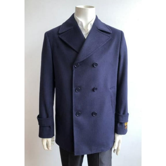 Men's Dress Coat Double Breasted Designer Men's Wool Men's Peacoat Sale