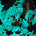 thumbnail image 6 of Fleece Blanket Twin Size Teal Turquoise Cyan Blue Twin Bed Blanket Fuzzy Flannel Lightweight Blanket for Bed Sofa Couch Travel Camping All Season Use, 6 of 6