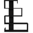 thumbnail image 6 of Longway Modern White Bookcase, Farmhouse Bookshelf, Modern Freestanding Multifunctional Decorative Storage Shelving, 41x31x8 inches Bookshelf, Anthracite Finish, 6 of 8