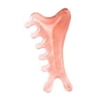 thumbnail image 3 of Stgfyxgs Resin Massage Comb Facial Massager Practical Gift, Smooth for Women Men Guasha Scraping Scalp Comb Handheld Head Massage Tool Pink, 3 of 9