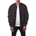 thumbnail image 3 of Pro Club Men's Varsity Fleece Baseball Jacket, Black/Black, 3X-Large, 3 of 4