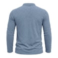 thumbnail image 6 of VgaVtl Fall Winter Mens Long Sleeve Tshirt Cotton Button Henley with Pocket Casual Loose Plain Clothes for Men Vintage, 6 of 8