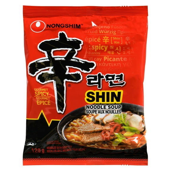 Nongshim Shin Ramyun Noodle Soup Single Pack, 120g , Noodle Soup