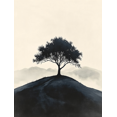 thumbnail image 1 of Qisvanset 12x16 Inch Sketch Tree Landscape Canvas Wall Art, Vintage Panoramic Artwork Rustic Farmhouse Home Decoration, 1 of 8