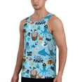 thumbnail image 2 of Picia Animal Pirate Printed Men’s Performance Tank, Men's Workout Tank Top Moisture-Wicking Tank Top Muscle tee, Breathable Workout Shirt-Small, 2 of 7