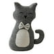 thumbnail image 1 of Lindo tope de puerta decorativo de tela con forma de gato de peluche, para el hogar o el hotel. con pajarita, 1 of 9
