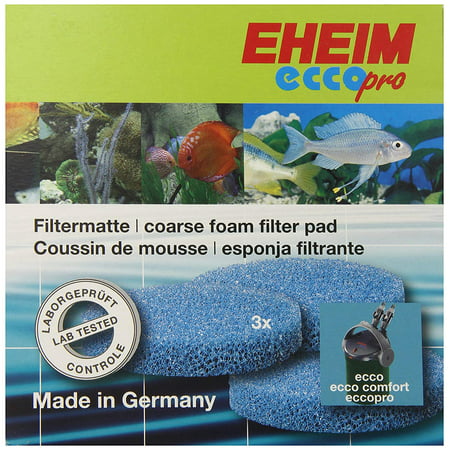 AEH2616310 Filter Pad Ecco for Aquarium, Blue, The cartridges are Reusable several times over. By