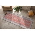 thumbnail image 2 of CAMILSON Machine Washable Rug Distressed Vintage Area Rugs Stain and Water Resistant Traditional Bohemian Indoor Carpet (2x10 2006-Orange), 2 of 8