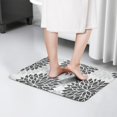 thumbnail image 4 of Gray Floral Pattern Flannel Non Slip Door Rugs,Washable Door Mats Indoor,Decorative Door Mats,Dirt-Resistant and Absorbent Doormat for Entrance,Bedroom,Kitchen,Bathroom,23.5x16in(60x40cm), 4 of 5