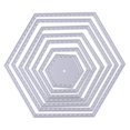 thumbnail image 4 of Découpe Spirale Hexagonale Découpe Métal en Embossage Scrapbooking, 4 of 6