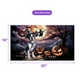thumbnail image 5 of Spooky Halloween Night Witch Boston Terrier Glowing Pumpkins Doormat Gentleman Dog Lover Gifts Indoor Outdoor Welcome Mat - 12015, 5 of 5