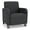 Adler Black, variant on Siena 17.5" Reception Guest Chair and / Casters / Black Wood Legs / Navy Blue