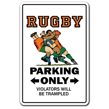 RUGBY Decal sport team serious crazy player coach ball | Indoor/Outdoor | 5