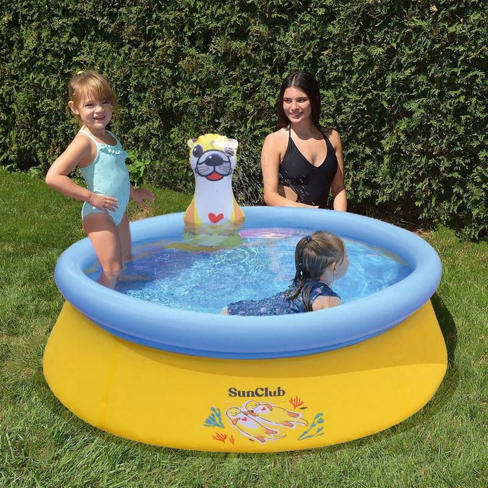 5' x 16.5" Sea Otter Inflatable Outdoor Above Ground Kid Swimming Pool