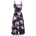 thumbnail image 1 of Leutsin Robe Maxi pour Femmes Aguichant à Imprimé Floral, Dos Nu, à Bretelles, Grande Taille, Sans Manches, Décontractée, Robes Maxi Grande Taille, 1 of 7