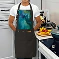 thumbnail image 3 of Sleek 2-Pack Adjustable Bib Apron with Stylish Pocket Watch Design & 2 Functional Pockets - Perfect for Cooking & Chef Use, 3 of 5