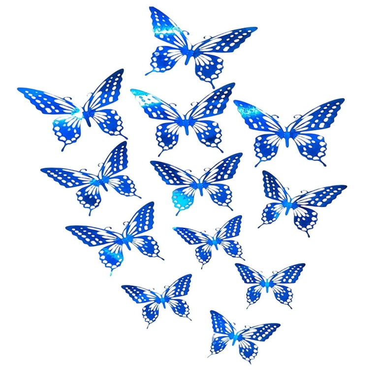 36 Sheets Transparent Butterfly Stickers For Kids, Classroom