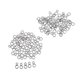 thumbnail image 1 of 100Pc 8 Anillos de material acero Inoxidable de Resistencia Anzuelos S / M Cola Gancho de anillo de pesca 100pcs, 1 of 7