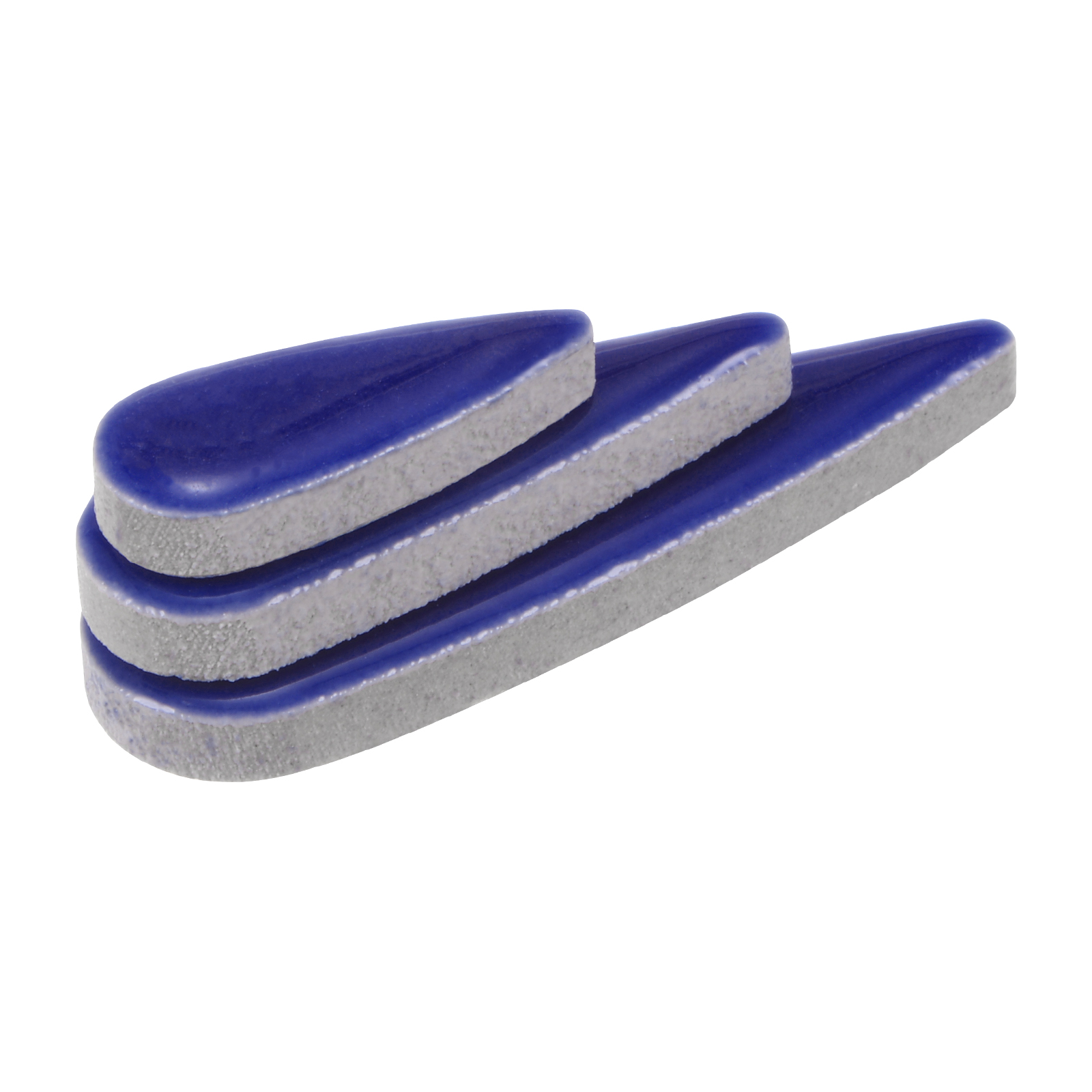Uxcell 4mm Ceramic Mosaic Tile Teardrop Flower Leaf Tile Mosaic Block for Christmas Birthdays 1 Pack Dark Blue
