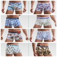 thumbnail image 3 of Men's underwear, personalized printing, breathable boxer shorts, 3 of 8