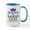 White/Blue Inside, variant on CafePress - Mardis Queen - 15 oz Ceramic Large White Novelty Mug
