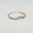thumbnail image 3 of Dazzlingrock Collection Round White Diamond Anniversary Wedding Band for Women (0.12 ctw, Color I-J, Clarity I2-I3) in 10K Rose Gold, Size 6, 3 of 6