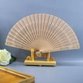 Folding Hand Fans Custom Engraved Summer Wedding Fans Wooden Fans Party
