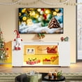 thumbnail image 3 of Pinmoco 47'' TV Stand for TVs up to 55", Gaming Entertainment Center with LED Lights, White, 3 of 11
