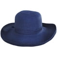 thumbnail image 2 of Traveler Toyo Straw Sun Hat - ONE SIZE FITS MOST - Navy Blue, 2 of 4
