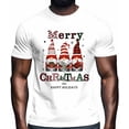 thumbnail image 2 of Camisetas informales de manga corta con diseño de gnomo de Papá Noel para hombre, camisetas gráficas, 2 of 8