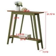 thumbnail image 6 of Kings Brand Furniture - Console Table, Narrow Sofa Table with Storage Shelf for Hallway, Front Hall, Entryway, Living Room (Avocado), 6 of 6