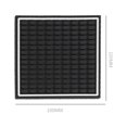 thumbnail image 2 of Alfombrilla antideslizante para barra de bar para el hogar, alfombrilla para cafetera para encimeras, 11.8 pulgadas x 5.9 pulgadas, negro con borde blanco, 1 alfombrilla de barra con 1 posav, 2 of 5
