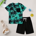 thumbnail image 2 of KEXE Toddler Boy Clothes Boys 4T Clothes Toddler Baby Boy Summer Clothes T Shirt Elastic Waist Shorts Set 2 Piece Outfit, 2 of 9