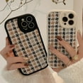 thumbnail image 6 of Velvet Little Fragrance Style sub Pattern Phone case, Light Luxury Lady Style, Anti-Drop and wear-Resistant, for iPhone 15 14 13 12 11 Pro Max XS XR X Phone Case (P5,iPhone 11 Pro Max), 6 of 8