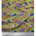 thumbnail image 1 of Soimoi Velvet Fabric Artistic Paisley Decor Fabric Printed Yard 58 Inch Wide, 1 of 3
