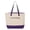 Natural/ Purple, variant on 19L Zippered Tote