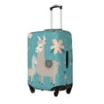 thumbnail image 2 of Naloa Teal Mama Llama Elastic Suitcase Protector, Travel Suitcase Protector Cover Fits 18-32in Suitcase - Small, 2 of 9