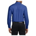 thumbnail image 2 of Mens Tall Long Sleeve Cotton/Polyester Easy Care Shirt Royal/ Classic Navy 4X-Large Tall, 2 of 6