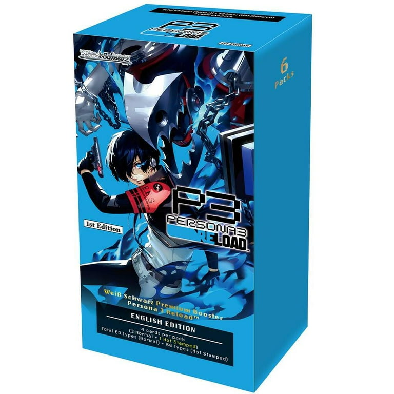 Weiss Schwarz Persona 3 Reload Booster Box, 128 types, 6 packs