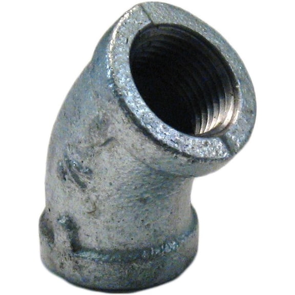 GALLL4512 Galvanized 45 Degree Elbow, 1/2 Inch