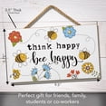 thumbnail image 5 of CounterArt "Bee Happy" Hanging Wood Wall Sign 9.5" by 5.75", 5 of 7