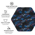 thumbnail image 3 of Pofeuu Blue Sports Car Print Coasters for Drinks, 4Pack PU Leather Coasters, Bar Drink Coasters for Tabletop Protection, Furniture from Damage-Hexagon, 3 of 6