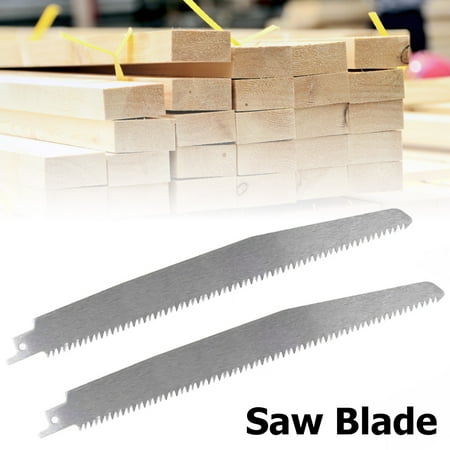 

Littleduckling 2Pcs 9 Inch Reciprocating Saw Blade Stainless Steel Unpainted Meat Saw Blade 5TPI High Strength Sharp Saw Blade for Cutting Frozen Meat Beef Turkey Bone