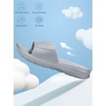 thumbnail image 5 of NORTHYARD Slippers for Men with Arch Support Cloud Slides Sandals Non Slip Waterproof Shower Bathroom Pool Beach Shoes Grey, 5 of 8