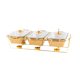 thumbnail image 5 of Dispía de plato Buffet Buffet Rectangular con cubierta con bandejas de calentamiento de soporte plato de cazuela para banquetes de vacaciones en hotel Oro, 5 of 8