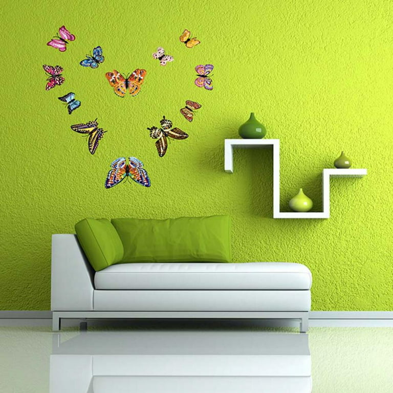 3D Glow in the Dark Butterfly Wall Ceiling Decals,Removable
