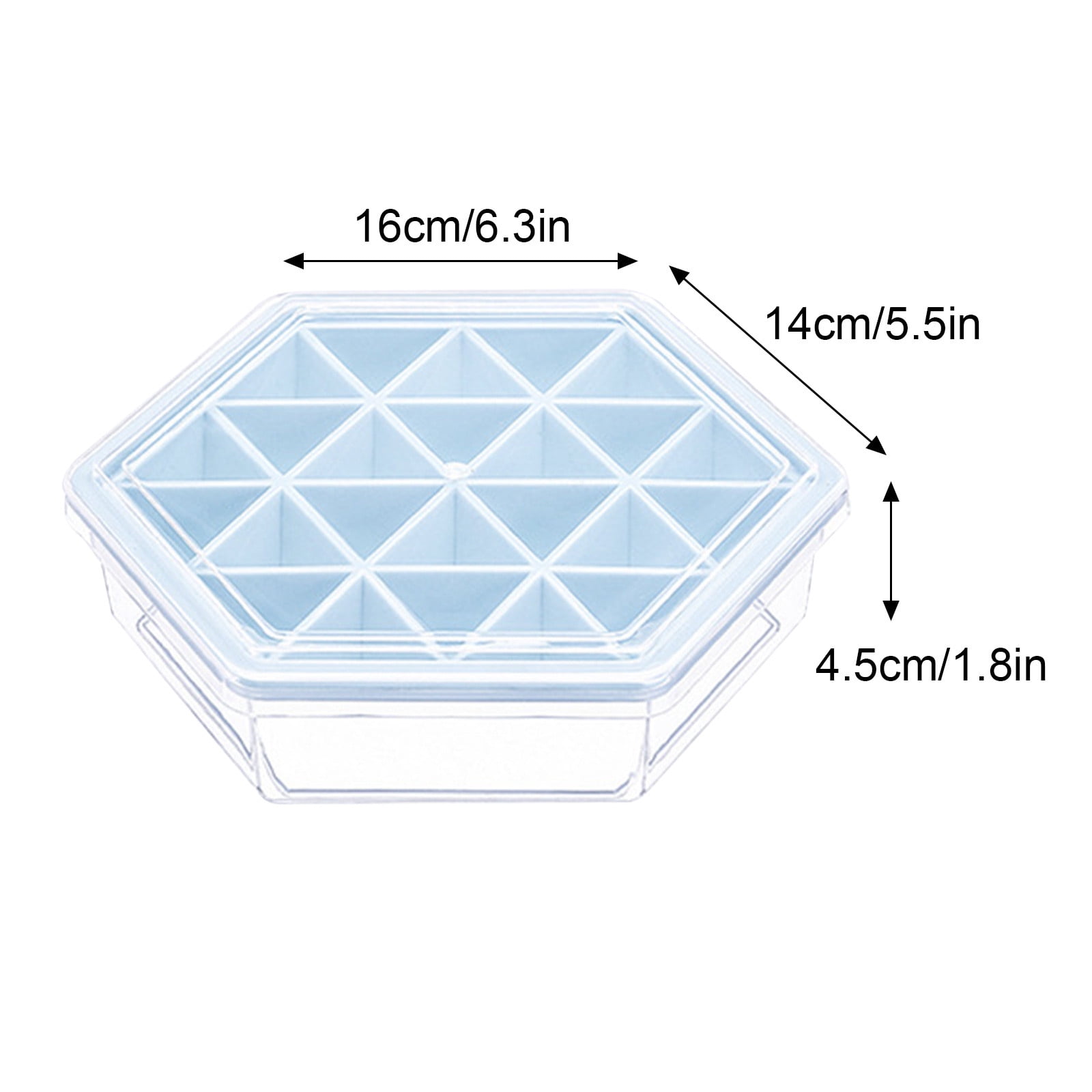 Funshowcase Pyramid Cone Cube Geometric Resin Silicone Molds Pack of 4  Trays, 100ml-Rubber-Measuring-Cup, 50-Wood-Stir-Sticks