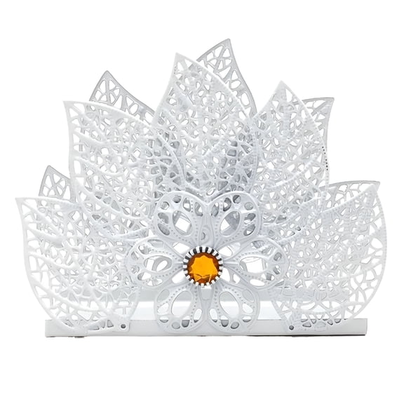 ACDANC Stainless Steel Napkin Holder Freestanding Paper Napkin Holder Organizer Tissue Dispenser for Kitchen Countertops Dining Table Indoor&Outdoor Use