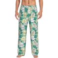 thumbnail image 1 of Gaeub Lotus Flower1 Print Mens Pajama Pants,Lounge Pants With Pockets And Drawstring-3X-Large, 1 of 6