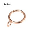 thumbnail image 3 of Unique Bargains Curtain Rings Metal 1 Inch Inner Dia Drapery Ring for Curtain Rods Gold Tone 24 Pcs, 3 of 3